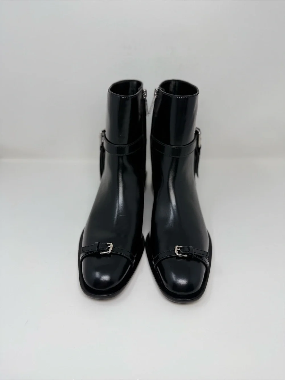 New Tory Burch Multi Buckle Ankle Boot Perfect Black Sz 10